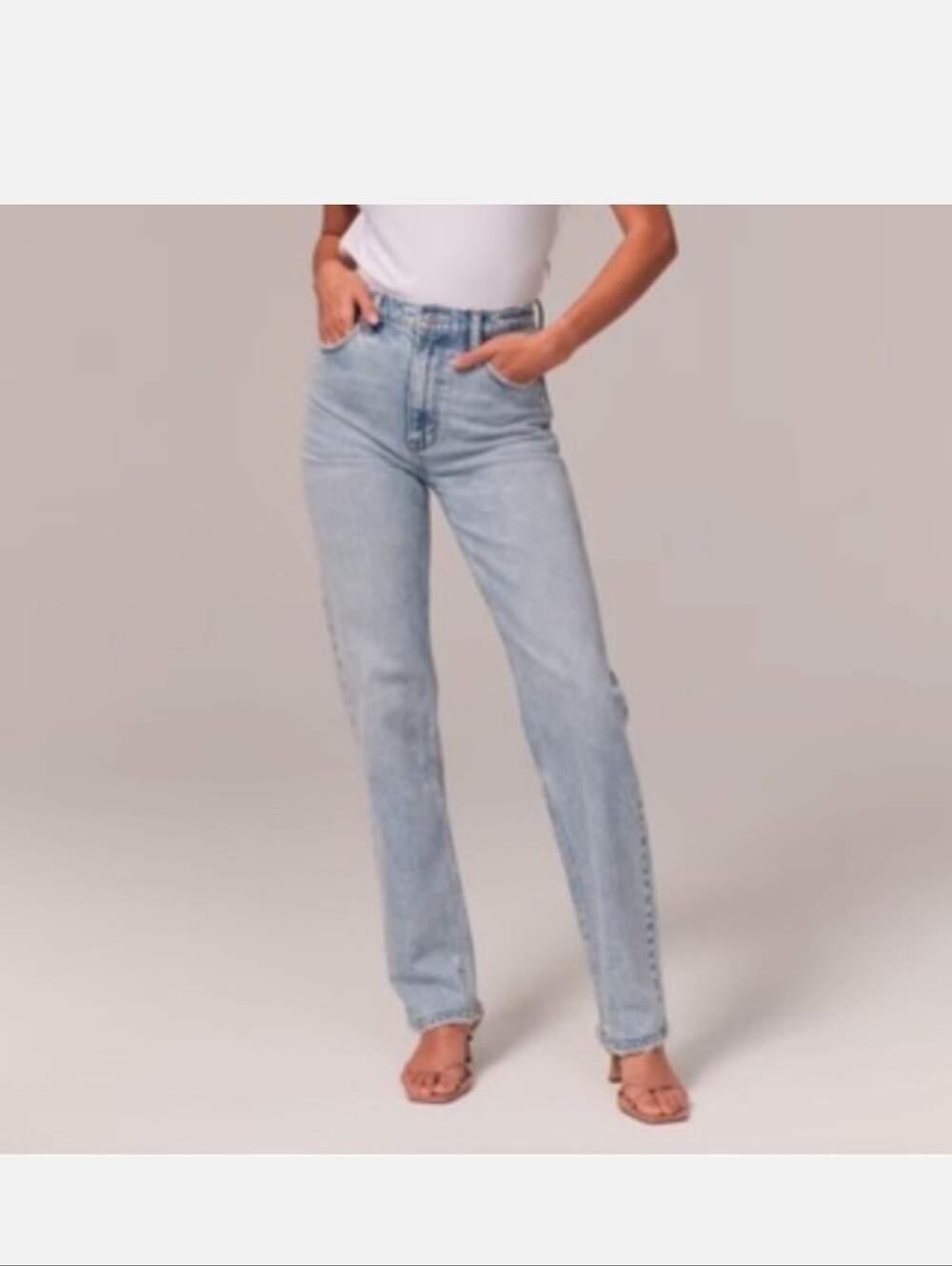 Abercrombie & Fitch The 90s Slim Straight Ultra High Rise Jeans Size 26